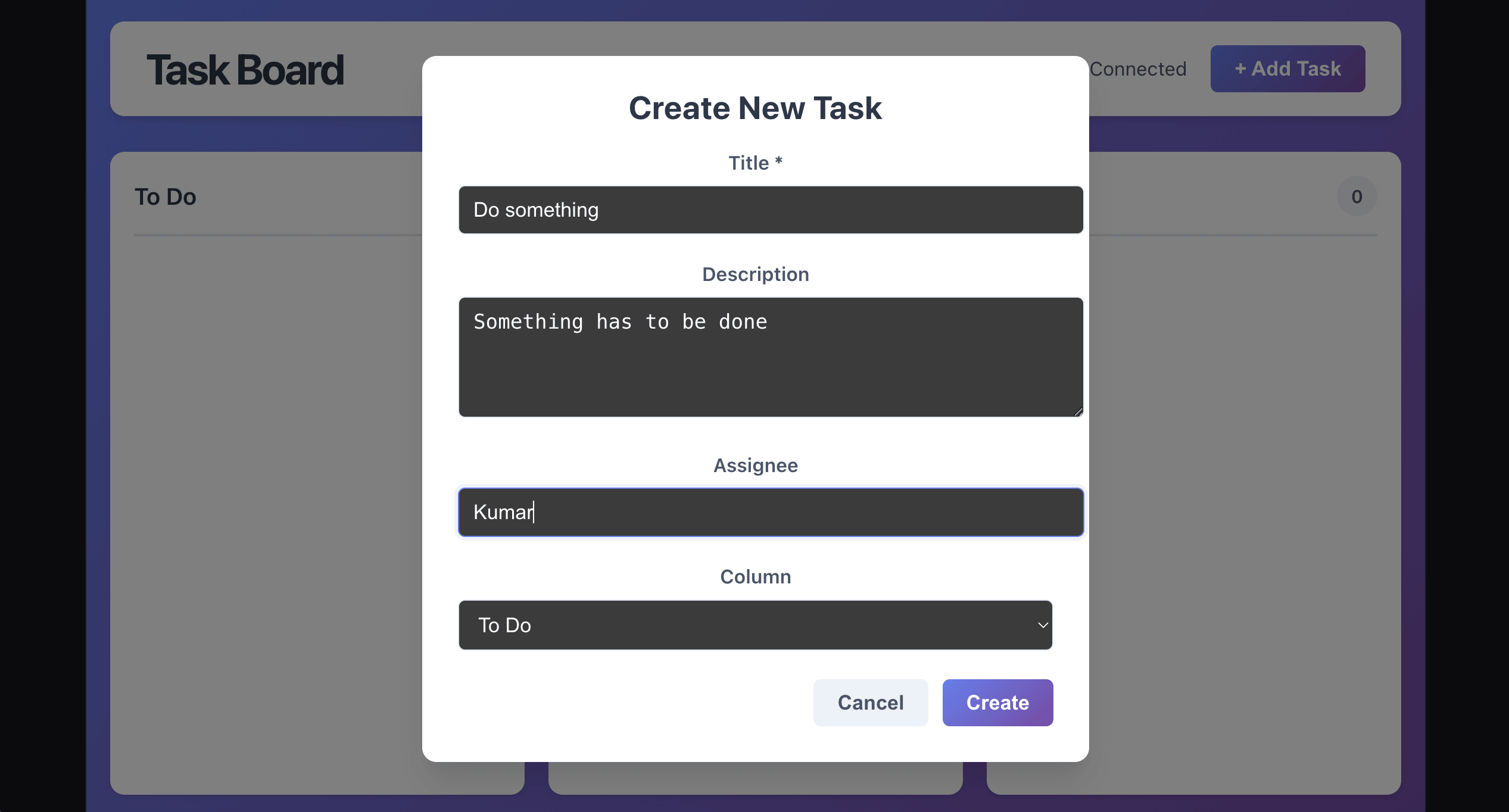 Fig: The input form of the styling as written by Windsurf