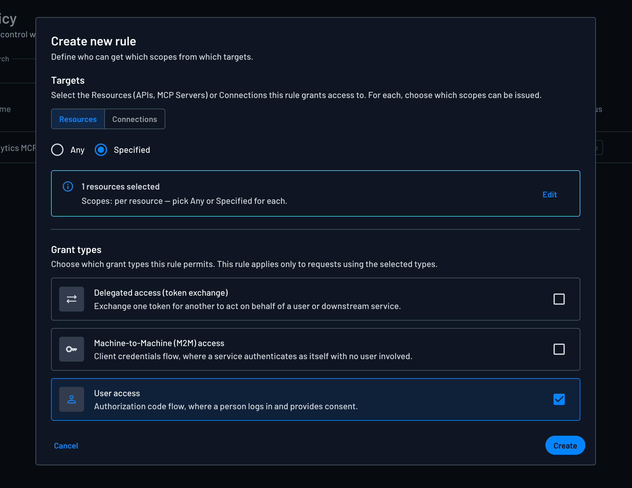 Fig Defining access control policies for AgentCore agents