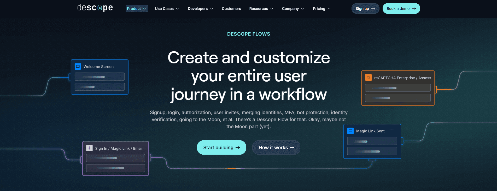 Descope Flows - no / low code identity orchestration