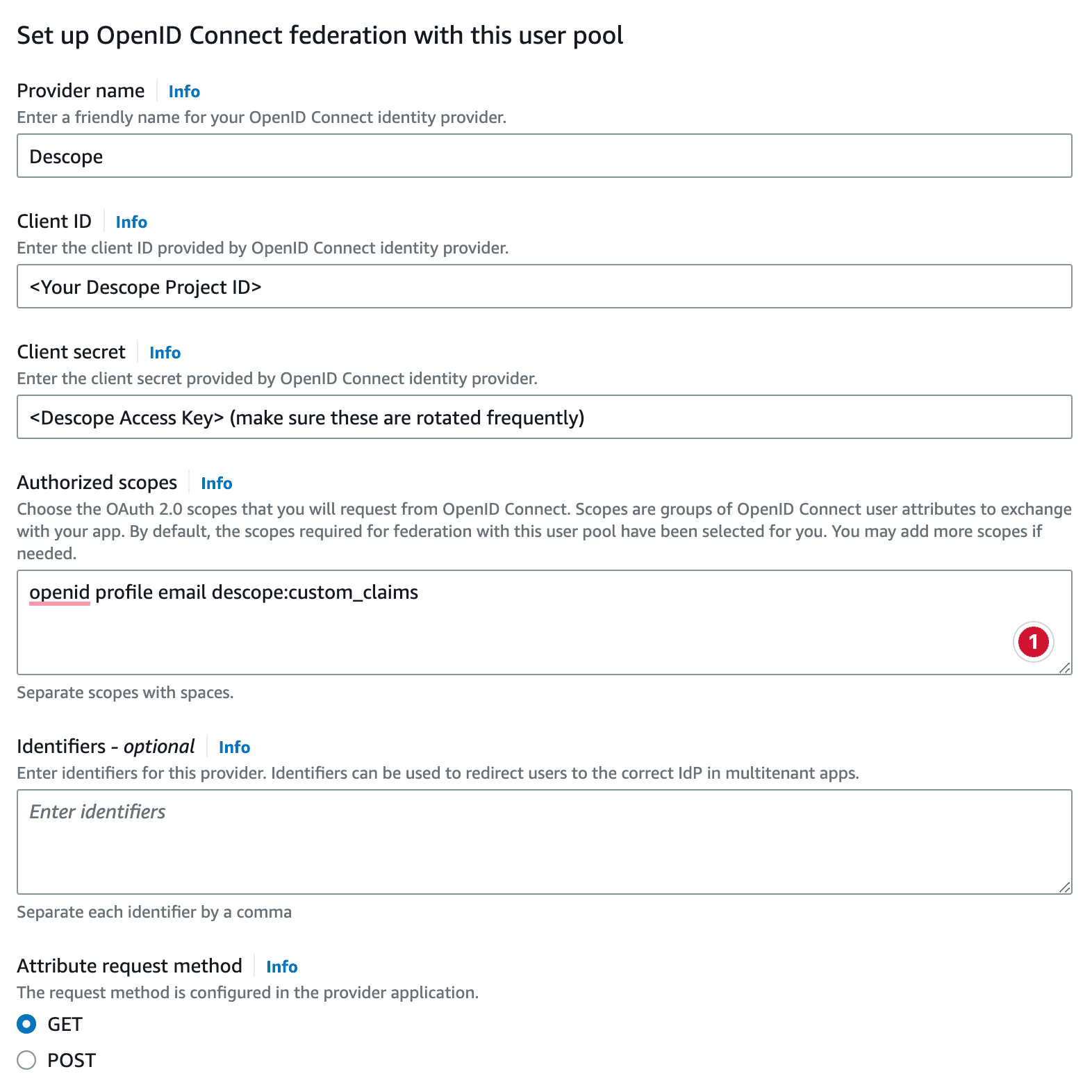 oidc configuration