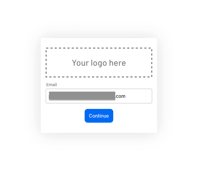 Fig: Entering an email for passkeys