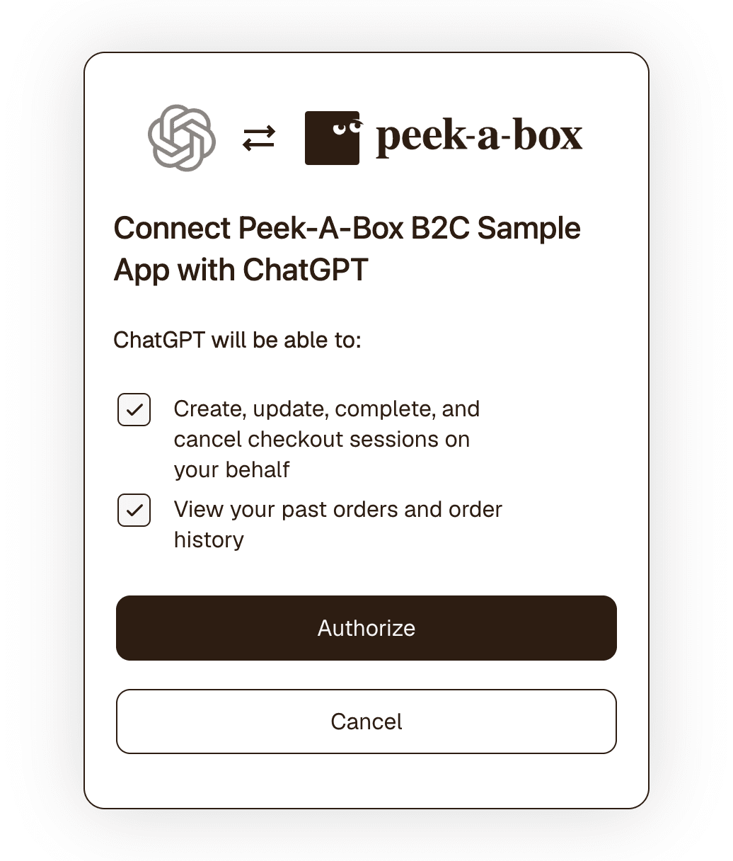 Fig: The user consent screen