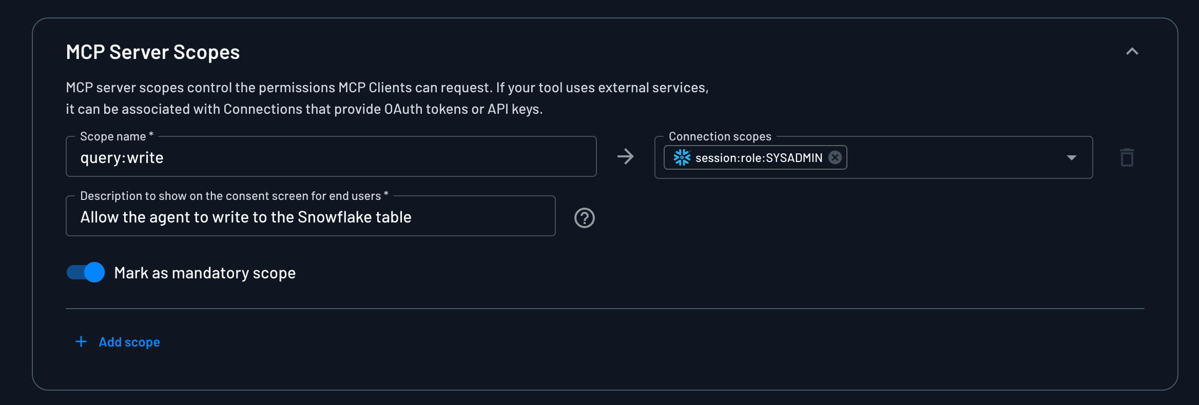 MCP server scopes with Descope
